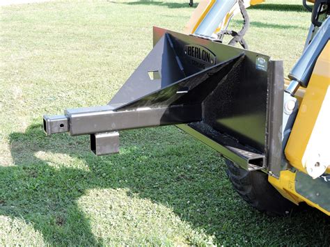 custom skid steer trailer|skid steer trailer moving attachment.